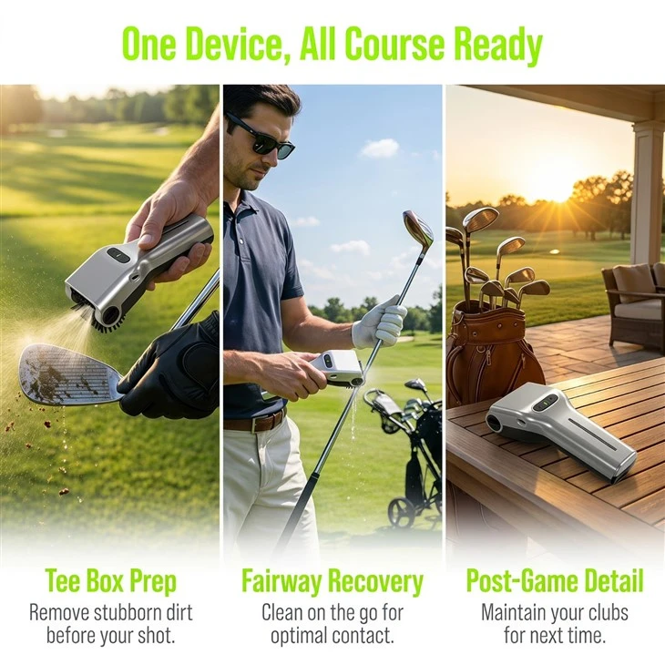 XL368 Cordless Electric Golf Club Cleaner high quality
